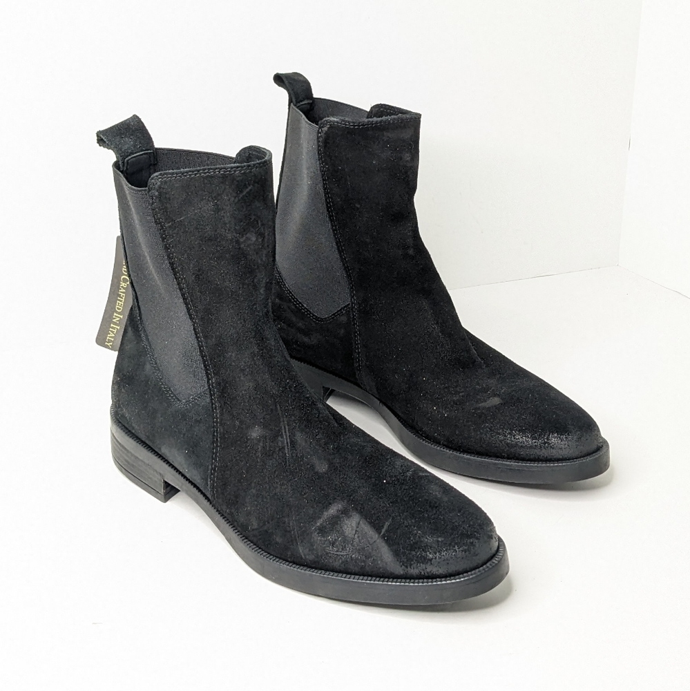 Emanuel Crasto Chelsea Boots, Black Leather, Women's 9 (EU 40)